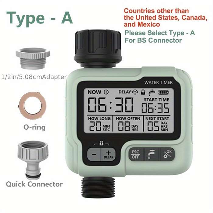 1Pc Automatic Water Timer Irrigation Machine Intelligent Sprinkler
