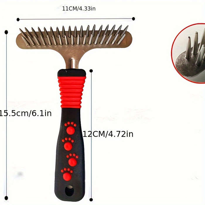 1pc Illustration Color Pet Comb