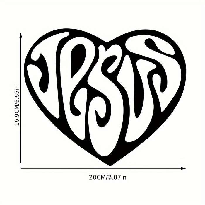 1pc Jesus Heart 20X16.9CM Jesus Christian Themed Stickers