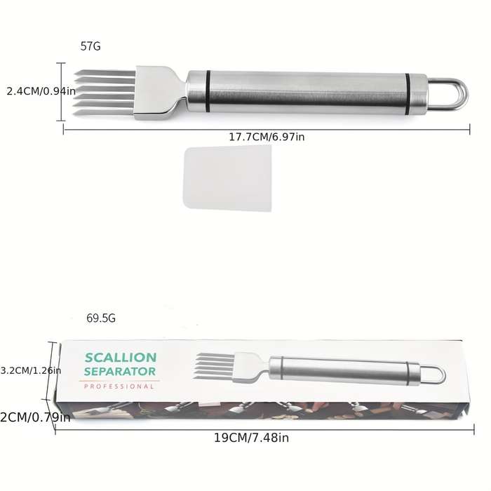 1pc Kitchen Multifunctional Stainless Steel Onion Shredded Onion Flower Knife Onion Garlic Chi