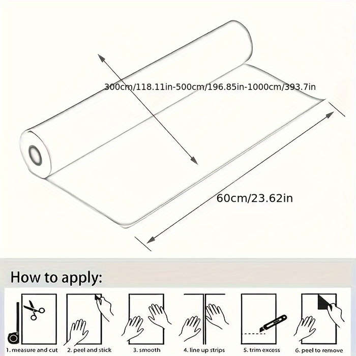1PC Wall StickersUrban Dark Gray60cmX10m