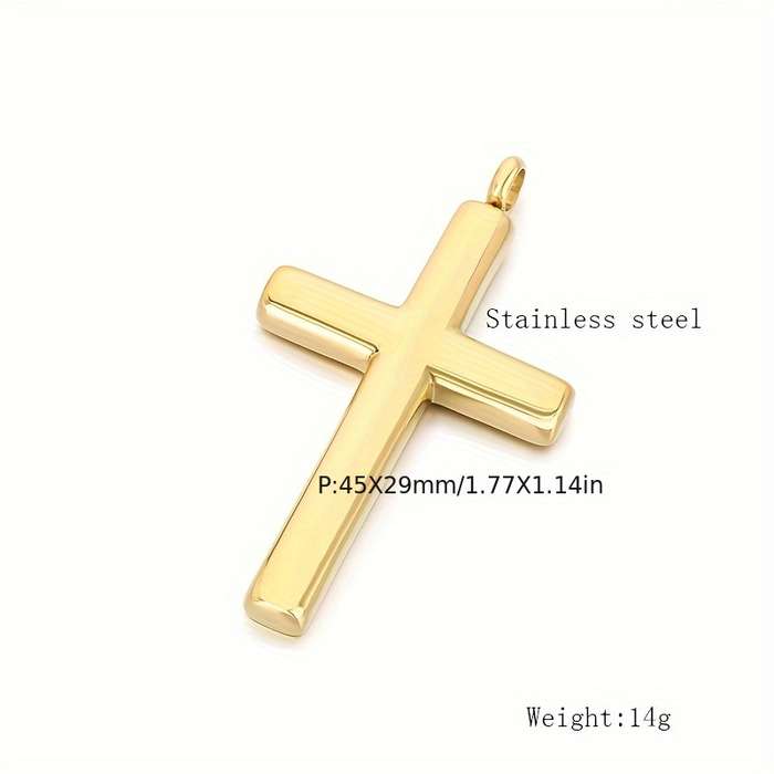 1 Piece Steel Color Jesus Theme Pendant