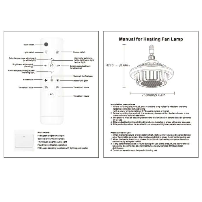 Winter Heater Light Heating Lighting Two In One