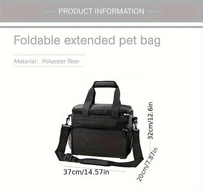 1pc Black Pet Bag