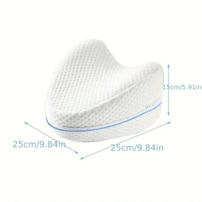 1pc Leg & Knee Pillow for Side Sleepers - Knee Pillow with Strap for Side Sleeper, Leg Support Cushi