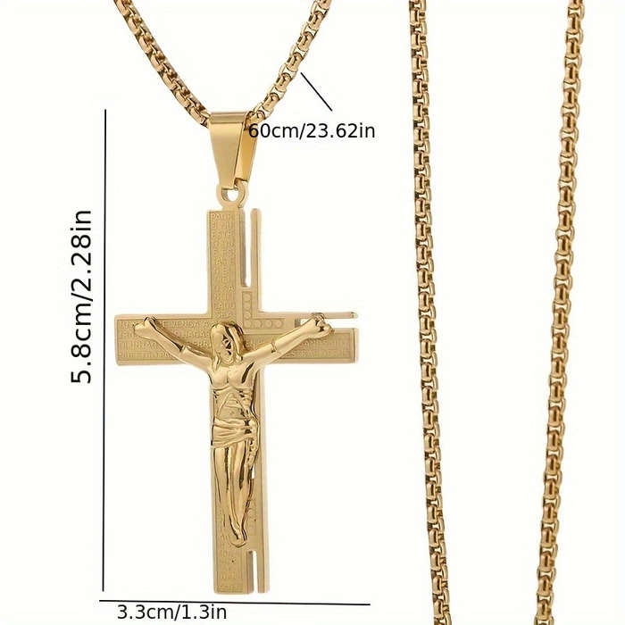 1 Piece Silvery Jesus Theme Pendant