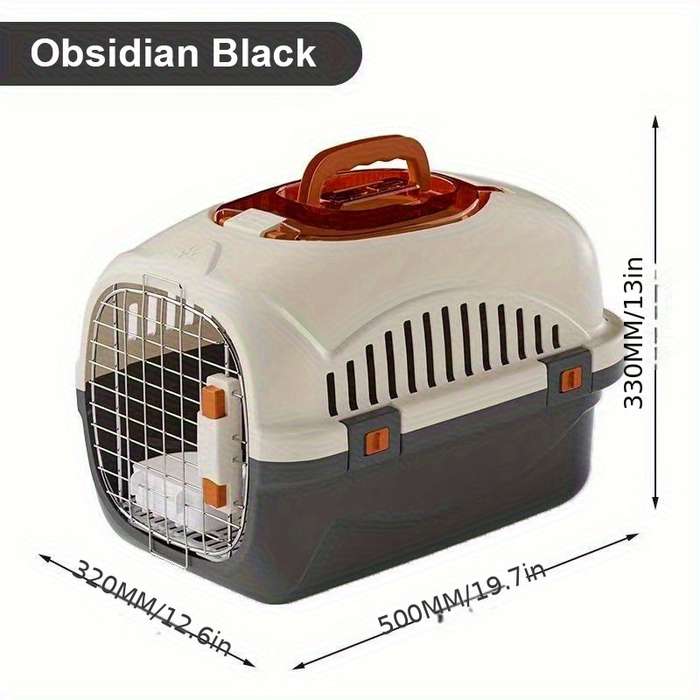 1pc Purple Airplane Case Add Hanging Bowl Add Partition Pet Bag