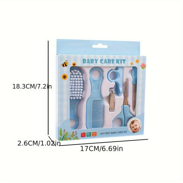 6-Piece Comb Brush Nail Clippers And Scissors Set
