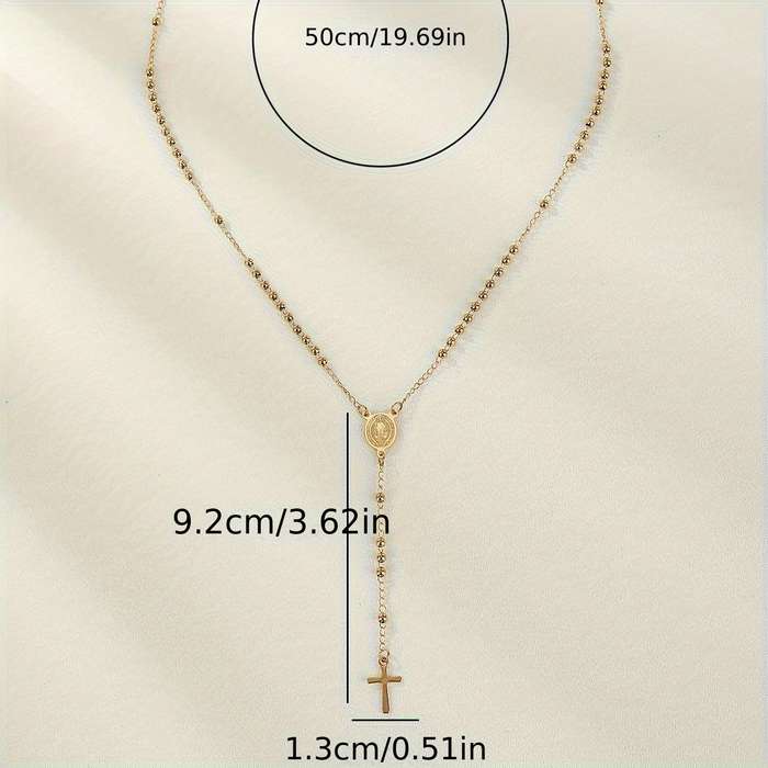 1 Piece Golden Jesus Theme Pendant