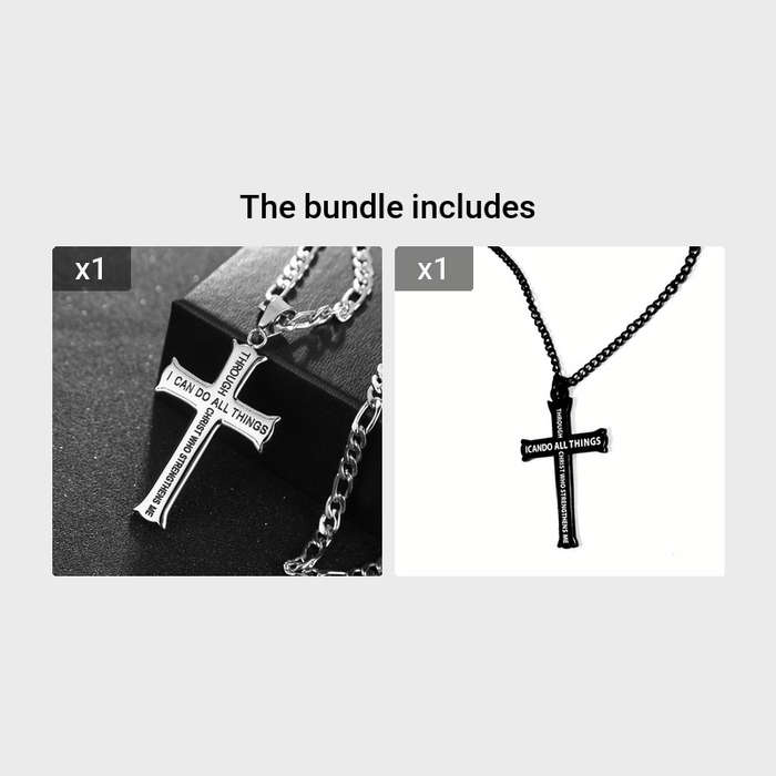 1 Piece Goldenx2 Add Black Jesus Theme Pendant