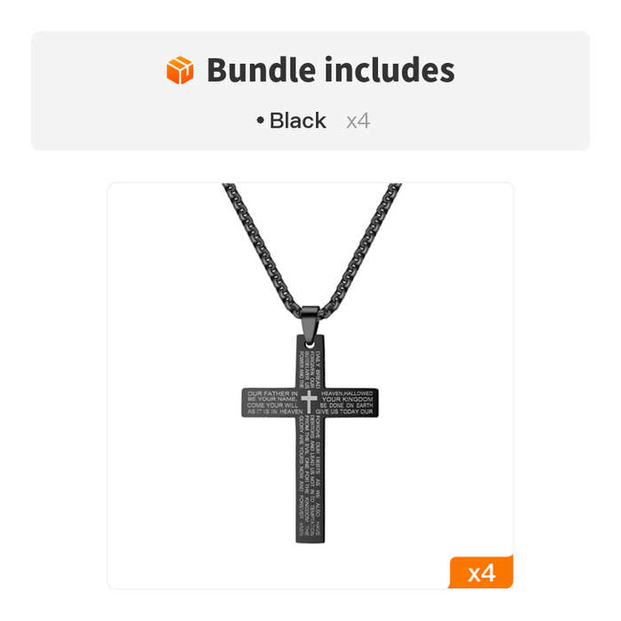 1 Piece Black Add White Jesus Theme Pendant