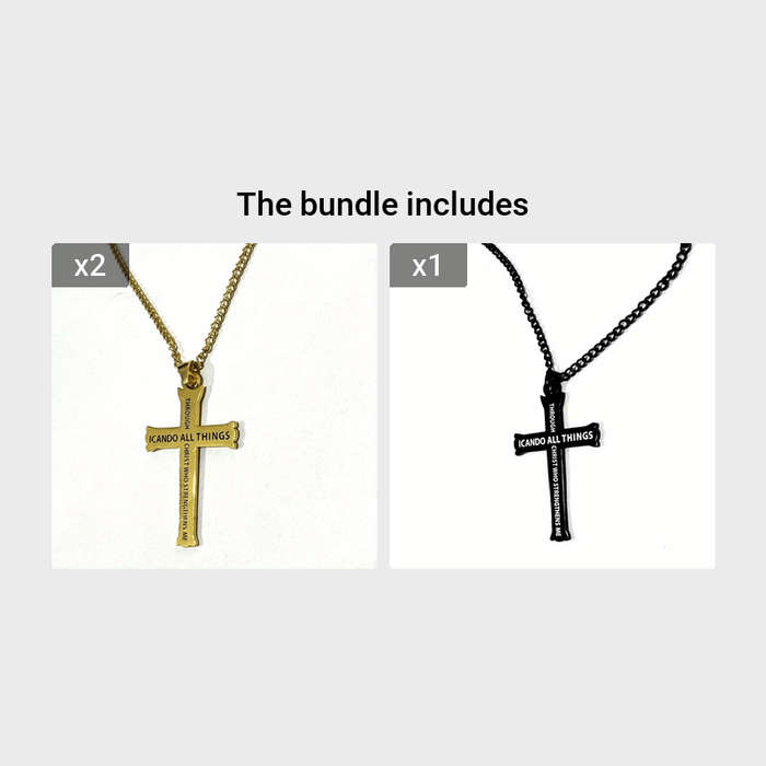 1 Piece Goldenx2 Add Black Jesus Theme Pendant