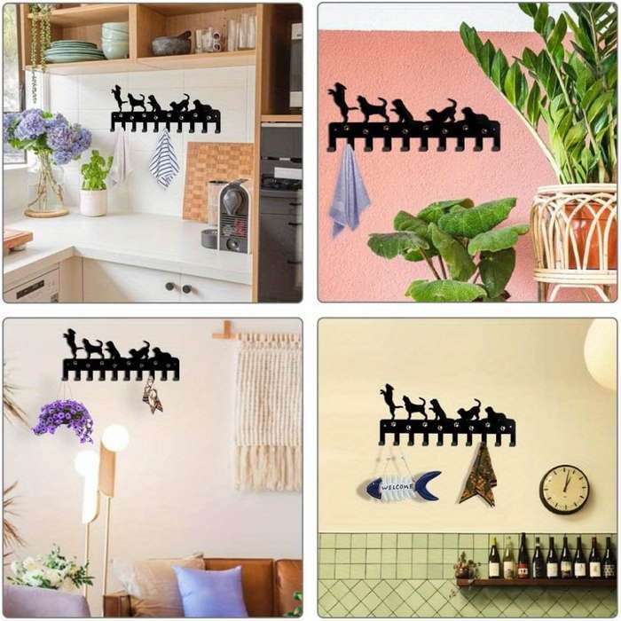 DogCentric Metal Key Holder  AnimalCrafted Hook Stand. Versatile And Mobile ItS a Top Wall