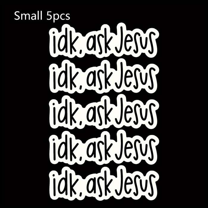 5 Pieces Jesus Christian Themed Stickers