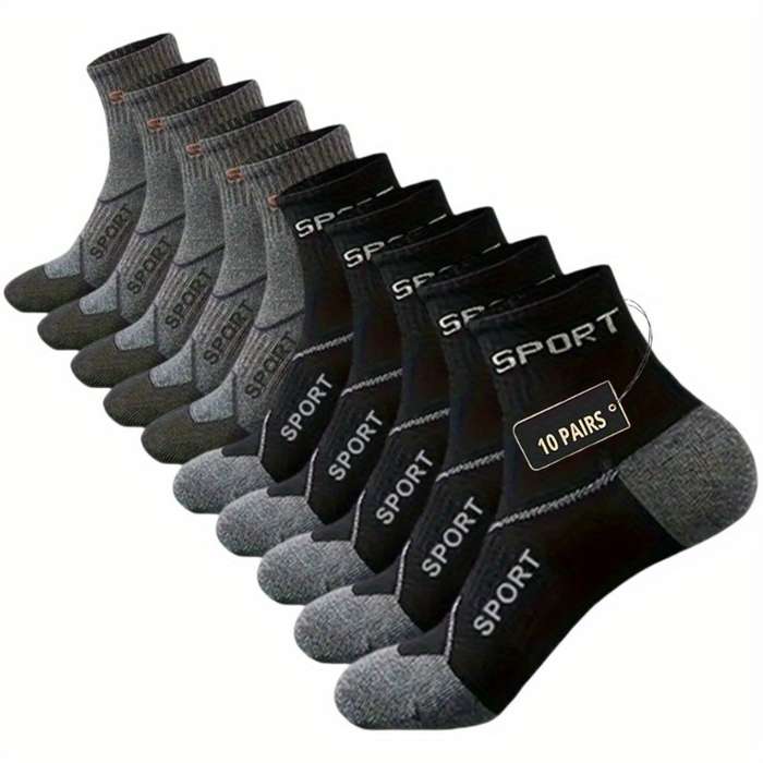 10 Pairs Of White One Size High Elastic Socks