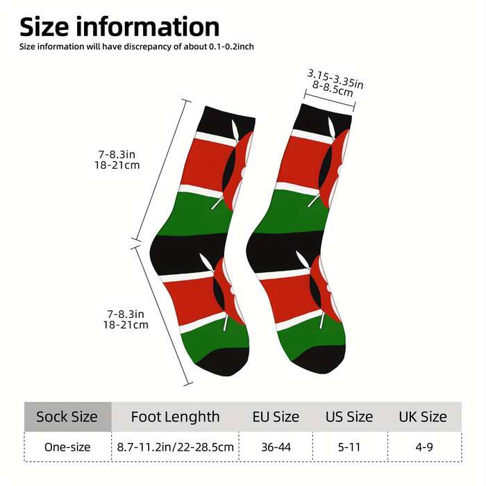 1 Pair Multicolor One Size Socks