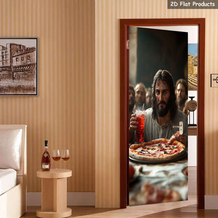 1pc 76.96x199.9cm Jesus Christian Themed Stickers