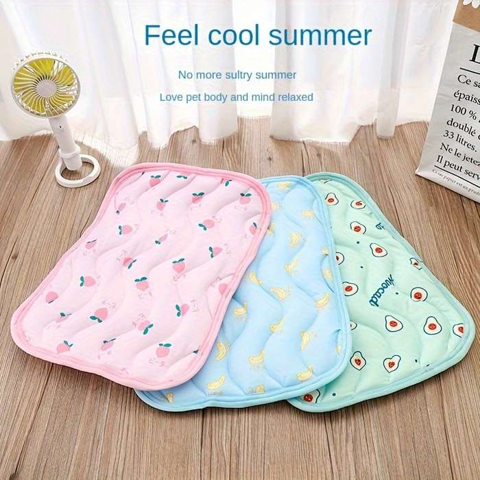 1piece Pink Cherry Cooling Pad