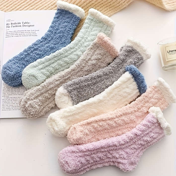 Sock 5 Pairs Of Mixed Colors Randomly  One Size