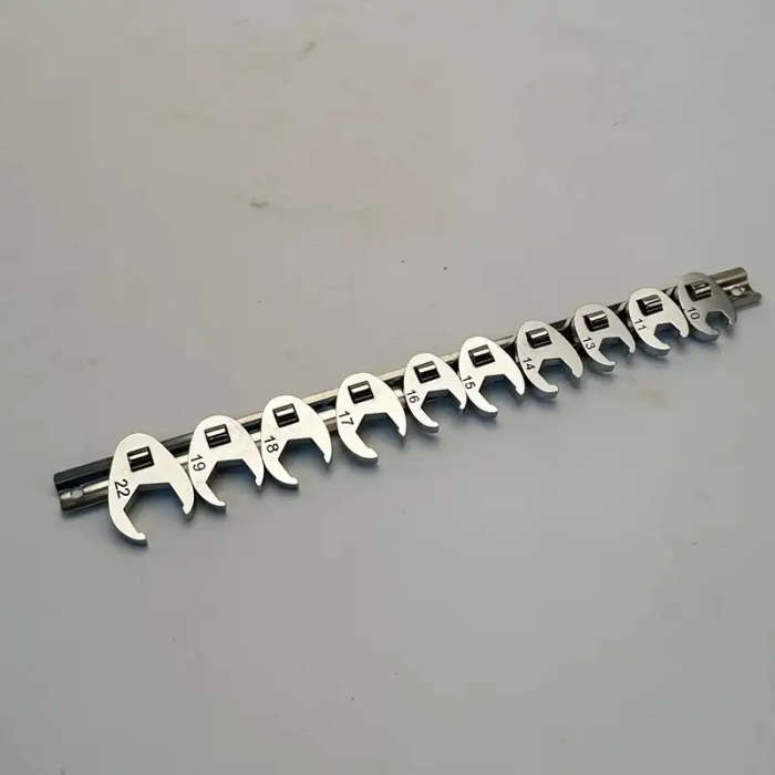 10-Piece 3/8-Inch Interchangeable Head Ratchet Wrench Set
