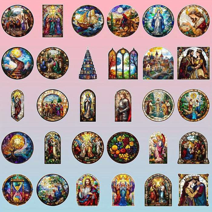 1pc Aesthetics Jesus Christian Themed Stickers
