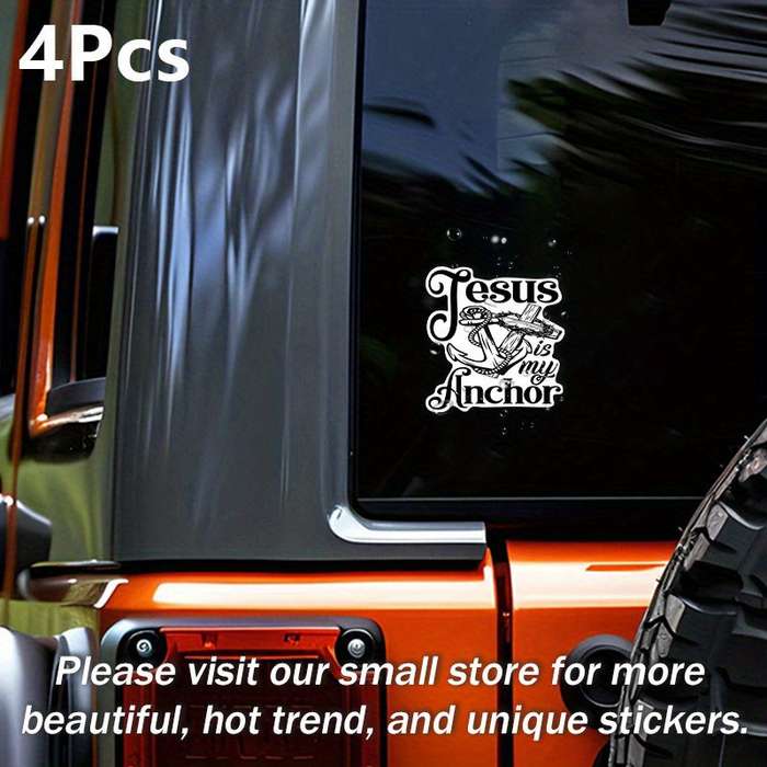 4Pcs Jesus Christian Themed Stickers