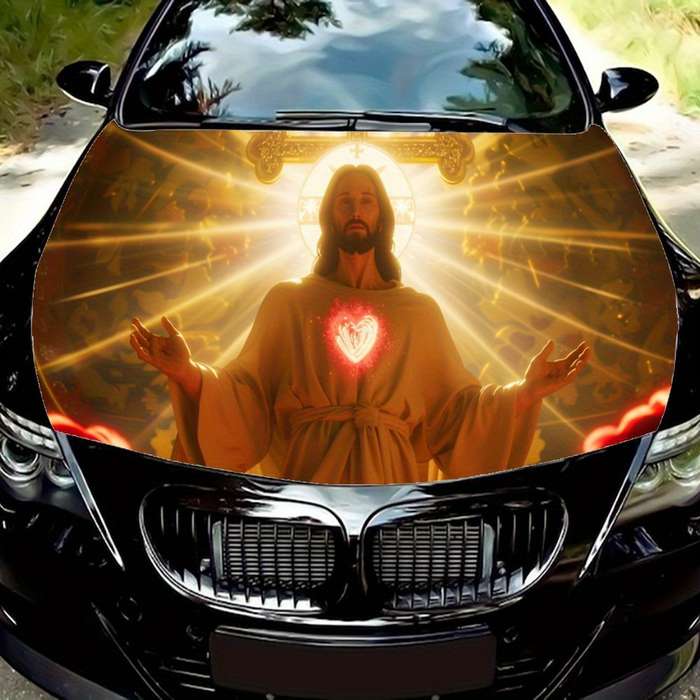 1pc Black Jesus Christian Themed Stickers