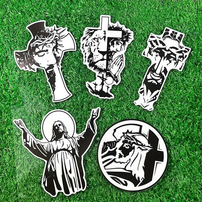 2pcs  Jesus Christian Themed Stickers
