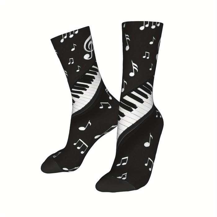 1 Pair Black One Size Socks