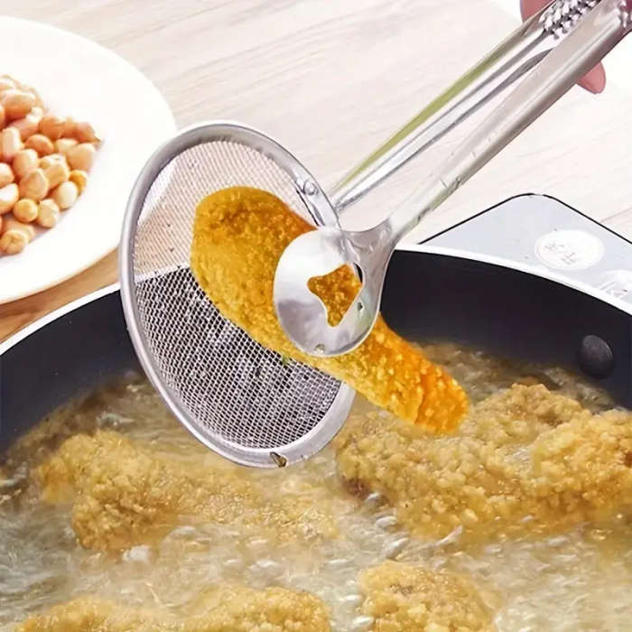 1 Piece Stainless Steel Tongs] Stainless Steel One Piece of Tongs | Versatile And Easy-To-Clean Tool