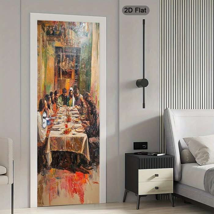 1pc 30.3x78.7 inches   77x200 cm   Jesus Christian Themed Stickers