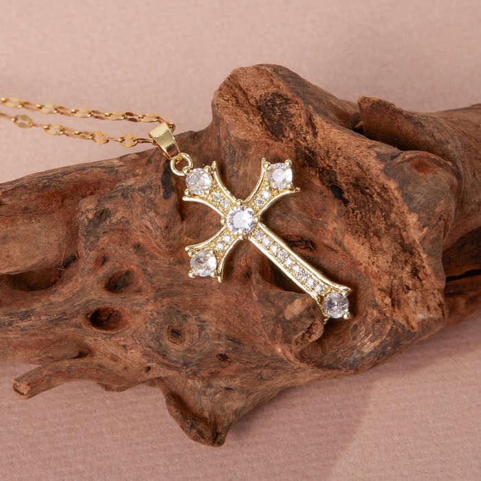1 Piece Golden Jesus Theme Pendant