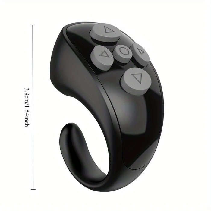 1Pc Wireless Finger Ring Remote Control For Smartphones Usb Rechargeable 48H Endurance Multi Functio