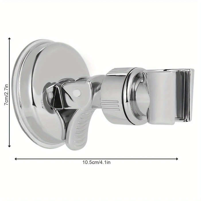 1Pc Adjustable Shower Head Holder With Strong Suction Cup Easy Installation No Tools Needed Bathroom