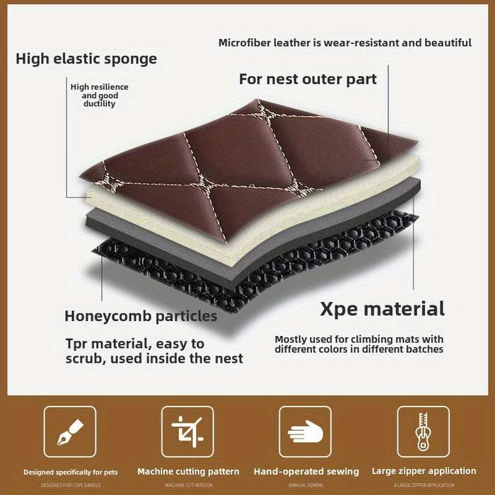 1pc coffee color dome new Stripe size Size S 0.0 2.72 KG Pet Bag