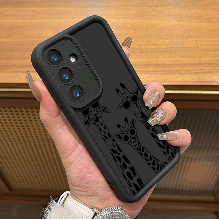 1pc Black For Samsung Galaxy S24 Plus Phone Cases