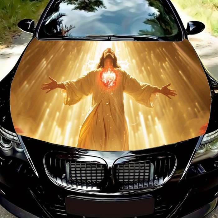 1pc Black Jesus Christian Themed Stickers
