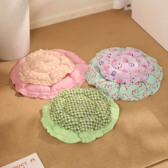 Comfy Pumpkin Themed Pet Bed Small Medium