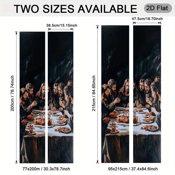 1pc 30.3x78.7 inches   77x200 cm   Jesus Christian Themed Stickers