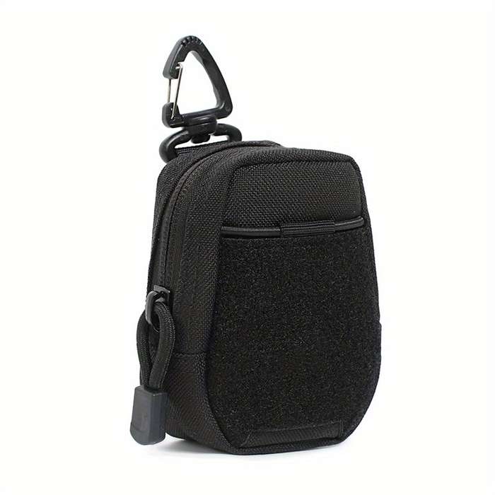 1pc Tactical Waist Pack Polyester EDC Utility Pouch Running Fanny Pack with Card Holder Earphone