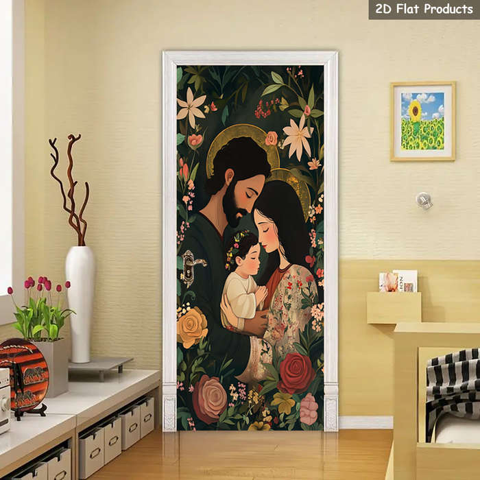 1pc 76.96x199.9cm Jesus Christian Themed Stickers
