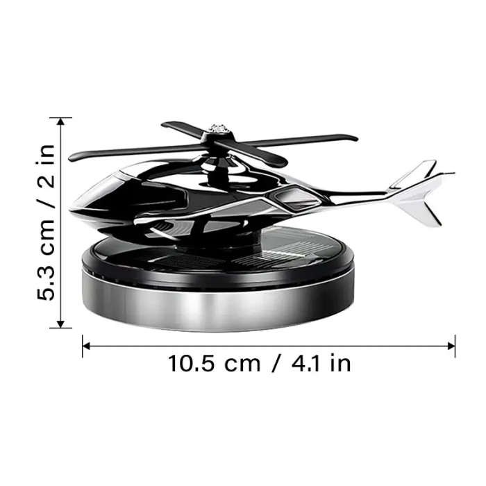 Solar Powered Helicopter Car Air Freshener