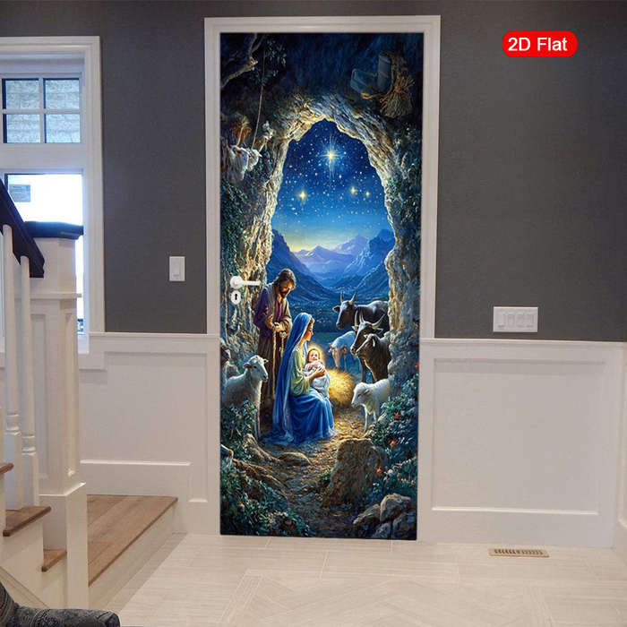 1pc 30.3x78.7 inches   77x200 cm   Jesus Christian Themed Stickers