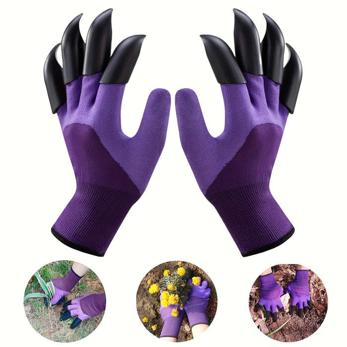1 Pair Purple Multi Purpose Work Gloves
