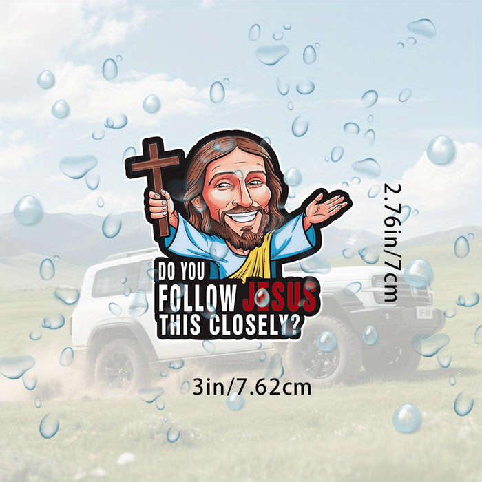 1pc Jesus Christian Themed Stickers