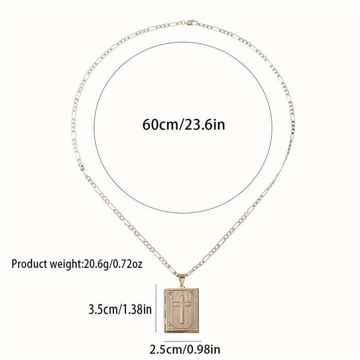 1 Piece Golden Jesus Theme Pendant