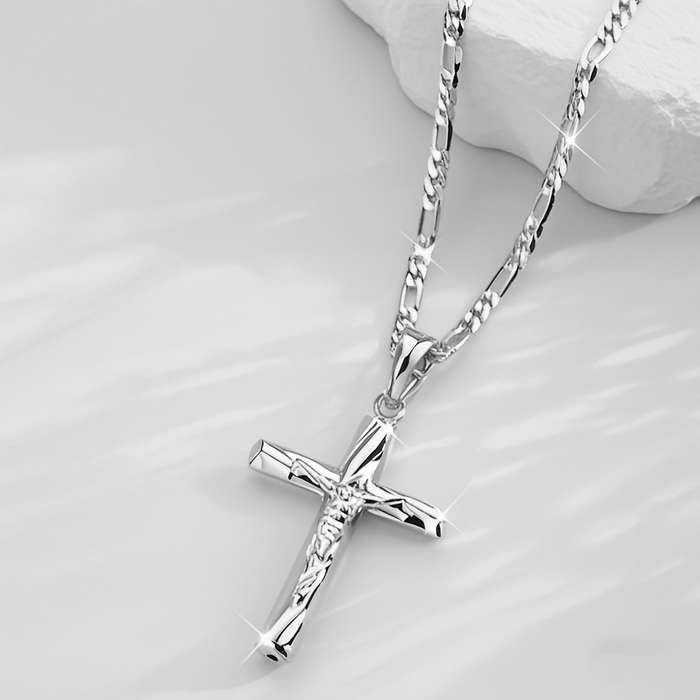 1 Piece Silvery Jesus Theme Pendant