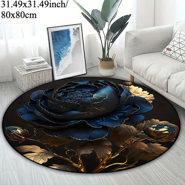 1Pc 47.24x47.24inch 120x120cm Floor Mat