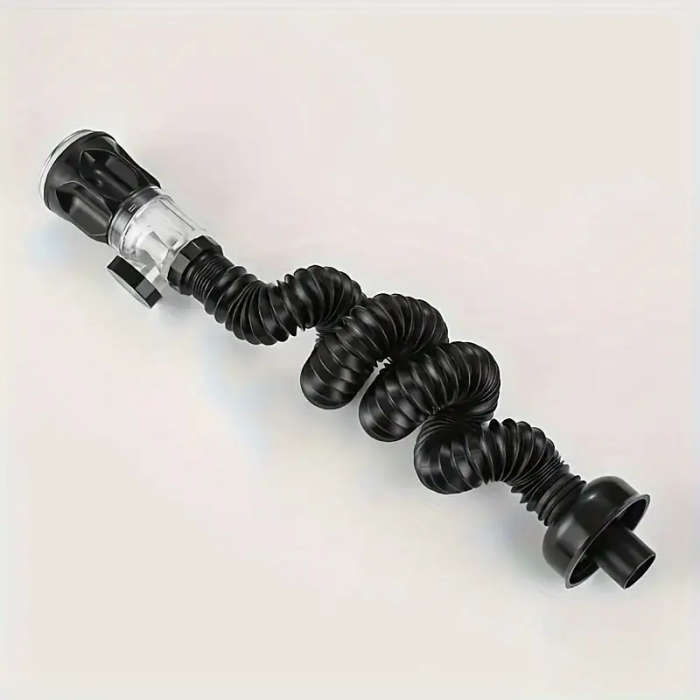 1pc Odor-Resistant Bathroom Sink Drain Kit with Expandable P-Type Elbow Durable Stainless Steel ABS