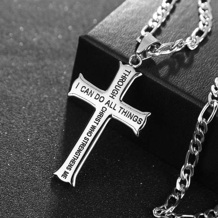 1 Piece Goldenx2 Add Black Jesus Theme Pendant